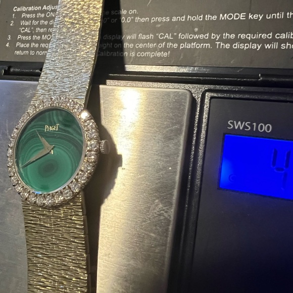Rare Vintage Piaget Green Dial Ladies Diamond Watch - Picture 6 of 14
